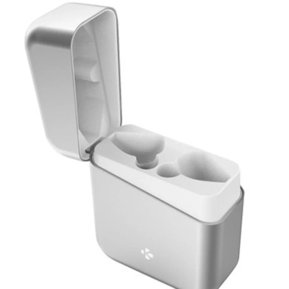 NFS MyKronoz ZEBUDS Premium Silver NIB Wireless Bluetooth In-Ear Headphones - Picture 4 of 16